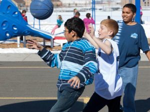 Kids on playground on LiveWell Colorado website