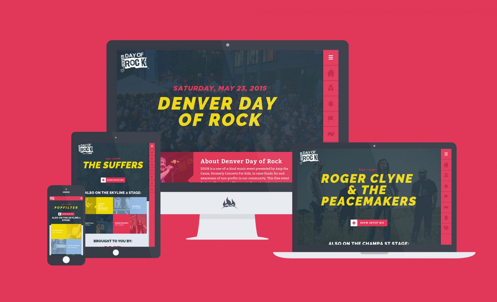 Interactive WordPress Site for Denver Day Of Rock FIREANT STUDIO