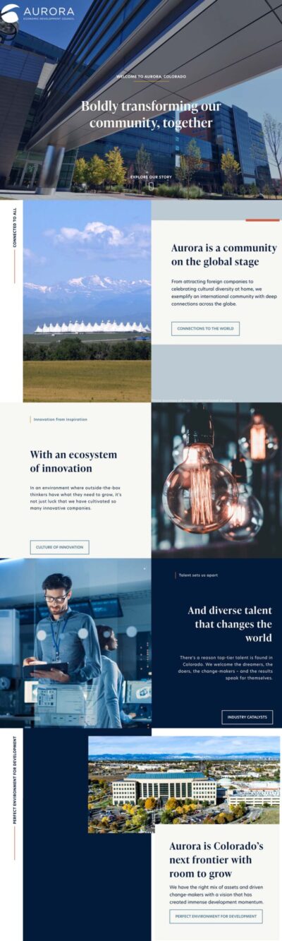 Website Redesign Regional Government Aurora
