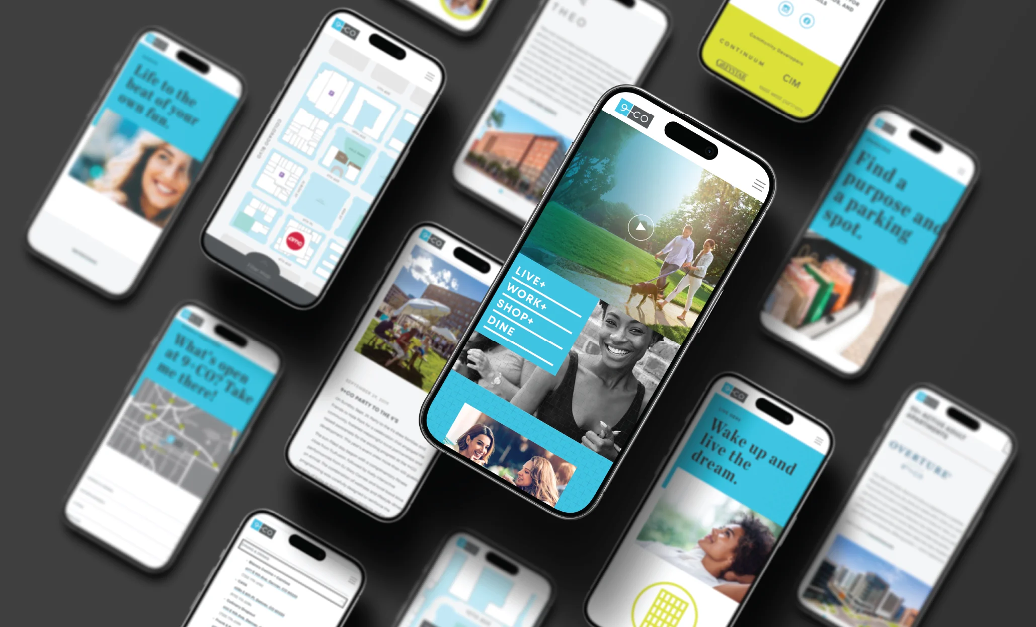 Screenshots of mobile, responsive first WordPress website design and development by FIREANT STUDIO
