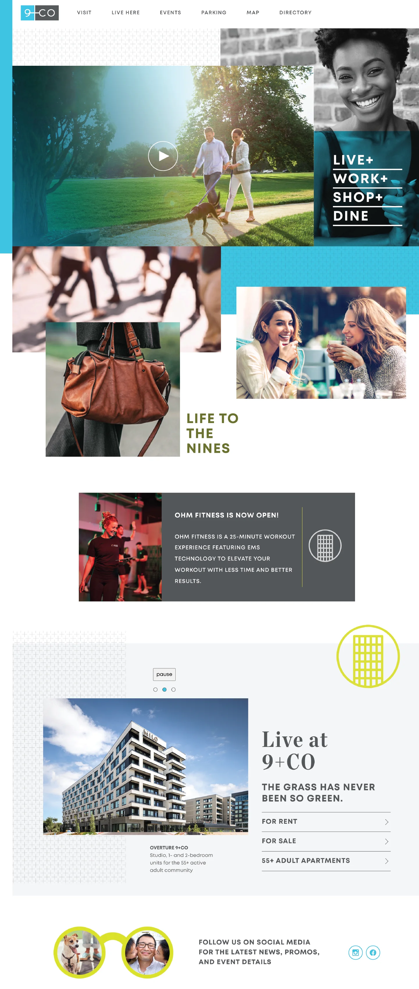 Screenshot of WordPress website for real estate development project created by FIREANT STUDIO
