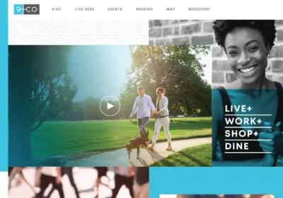 Screenshot of WordPress website for real estate development project created by FIREANT STUDIO