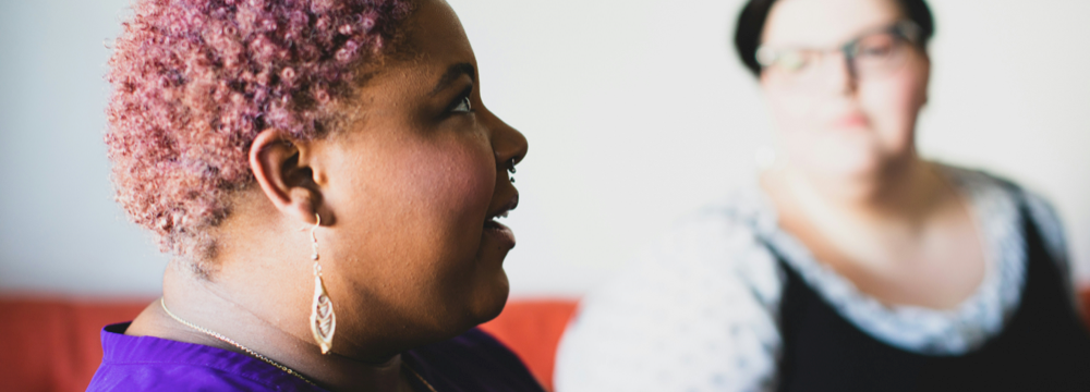 Two individuals discuss the importance of accessibility statements - FIREANT STUDIO knows how to create Accessibility Statements
