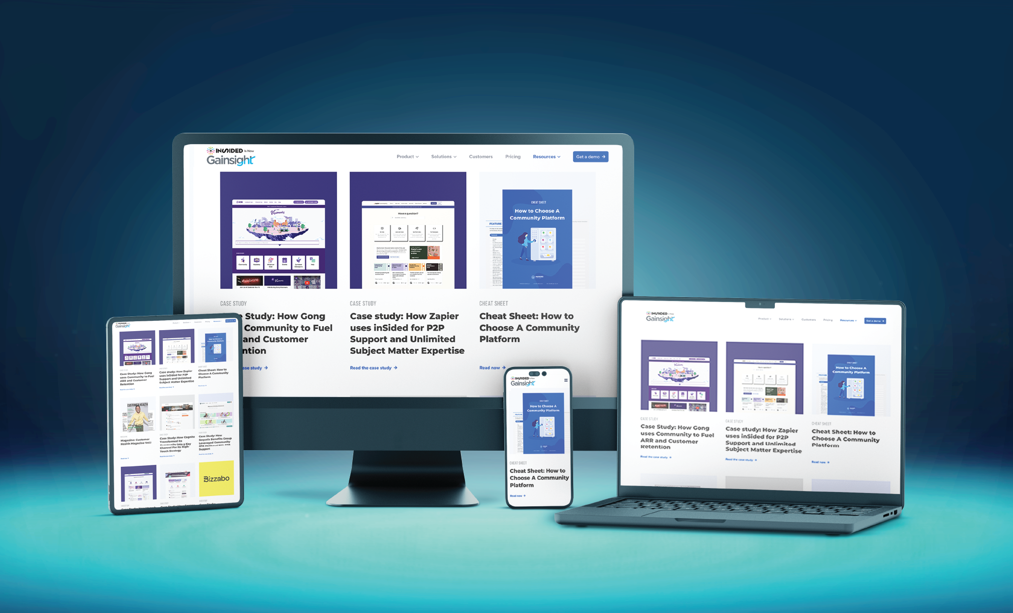 image showing the responsive wordpress website for Insided
