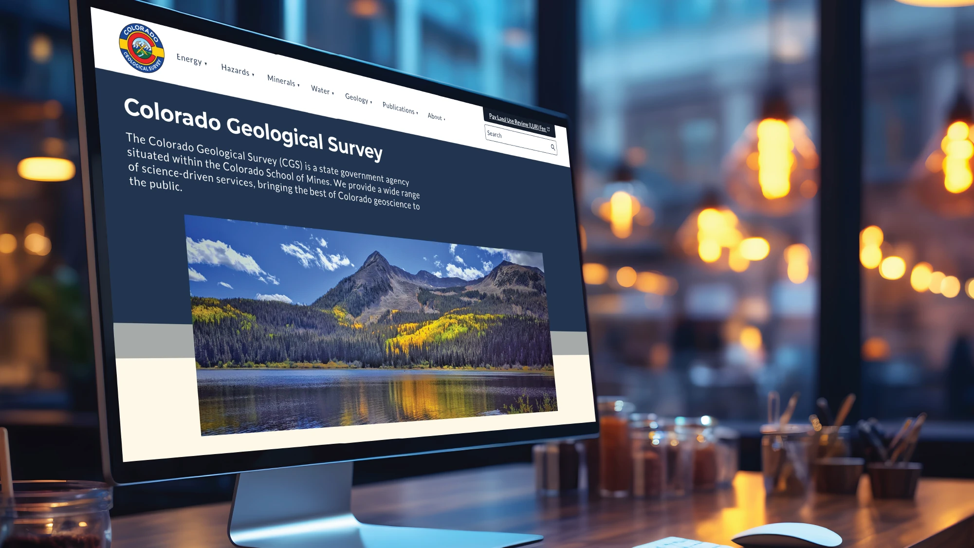 Computer viewing CGS's Accessible WordPress website.