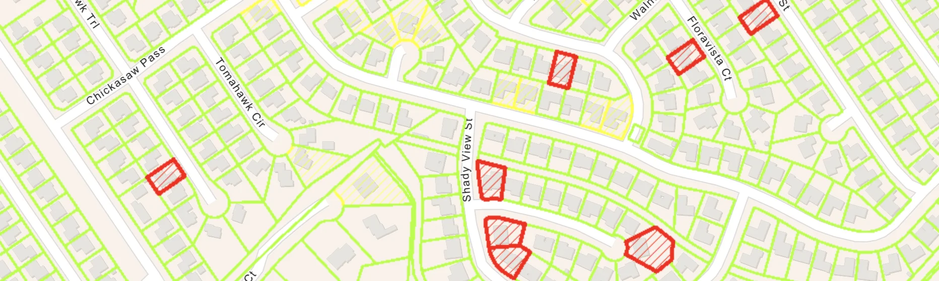 Accessible Leaflet mapping solution showing custom overlays