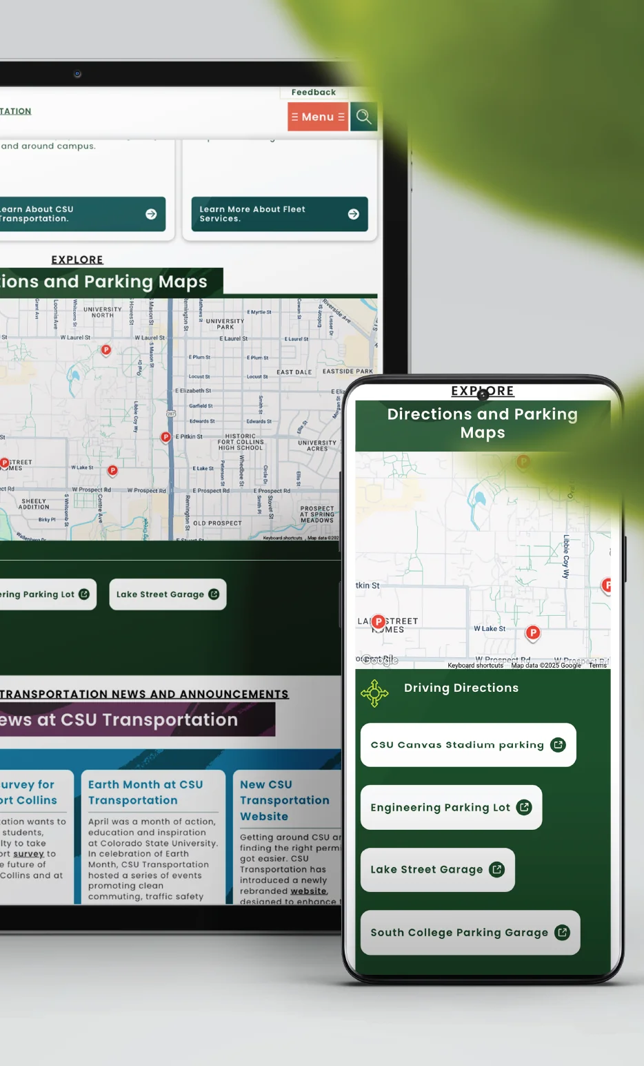 Accessible web design for higher education. FIREANT STUDIO's custom WordPress project for CSU.
