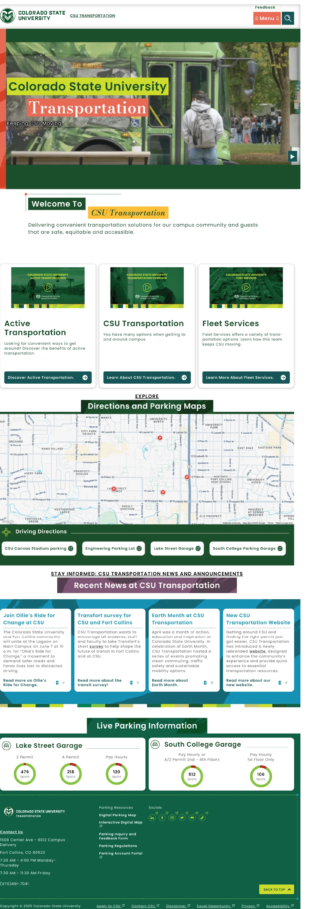 ustom API integration for CSU Parking website. FIREANT STUDIO's expert WordPress development services.